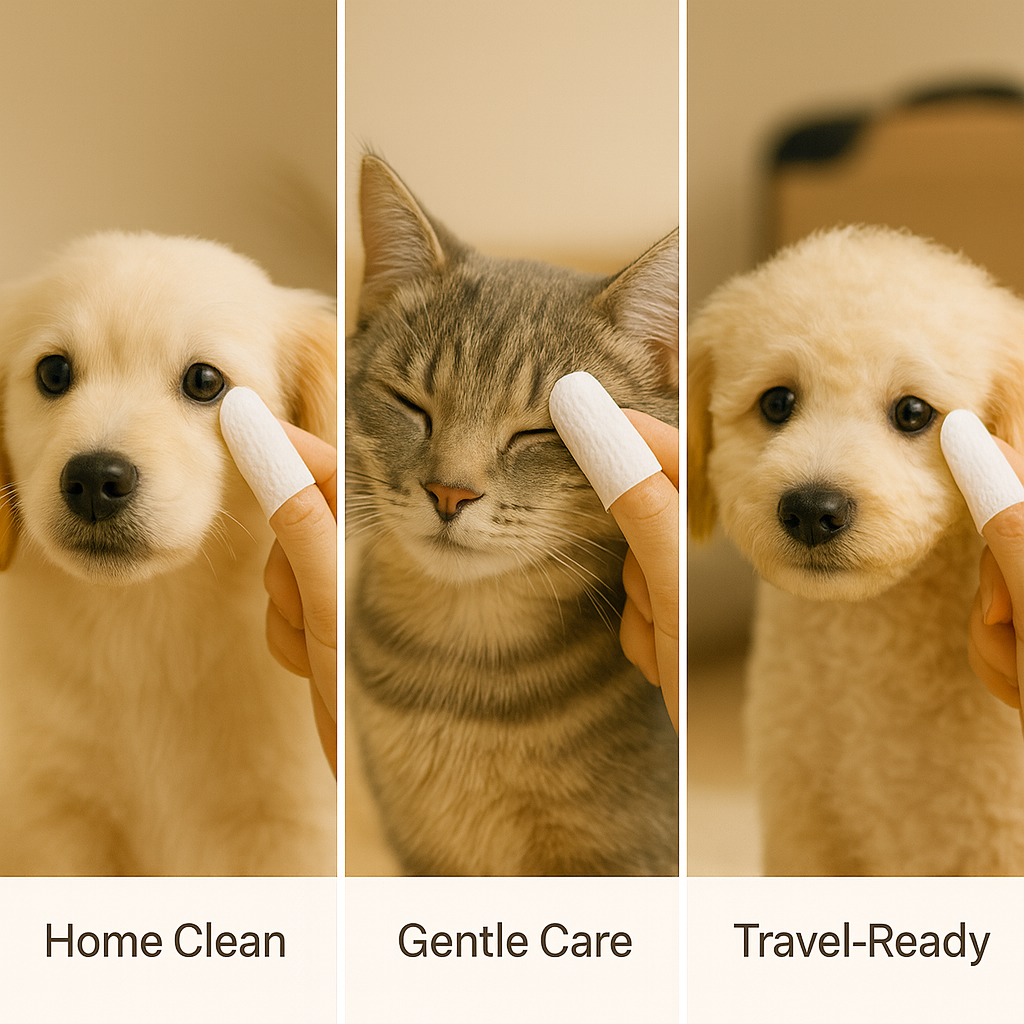 Pet Ear Cleaner Finger Wipes